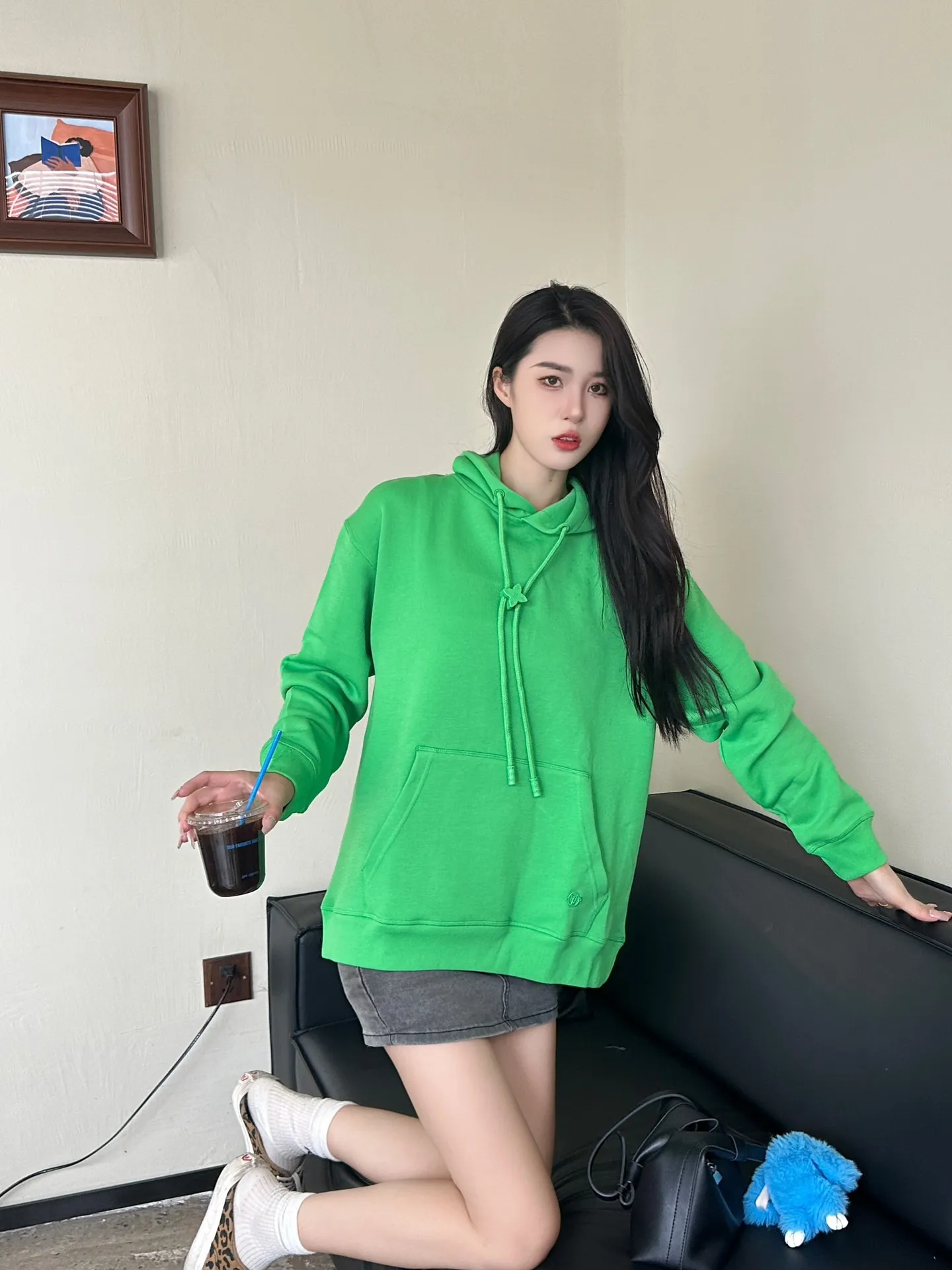 Louis Vuitton/Louis Vuitton hardware floral hooded sweatshirt